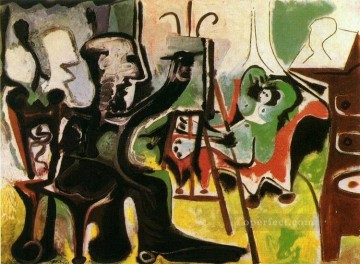  cubist - The Artist and His Model L artiste et son modele II 1963 cubist Pablo Picasso